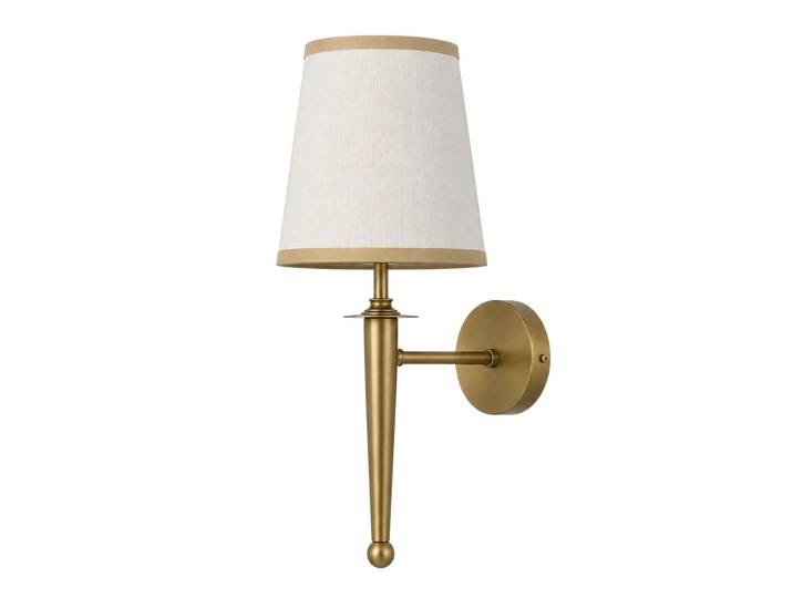 Applique murale en métal Milano - 22 x 22 cm - Beige