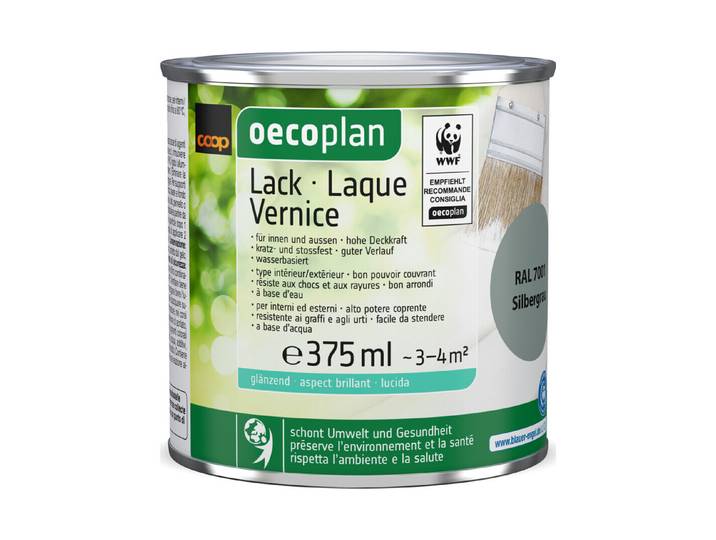 Oecoplan Lack glänzend Silbergrau 375ml