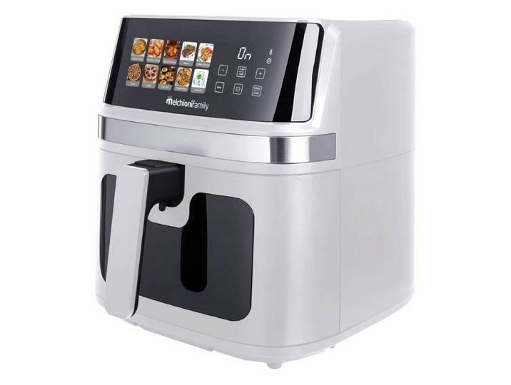 Melchioni Heißluftfritteuse Gaia Plus, 2200 W, Doppelheizung für gleichmäßige Hitzeverteilung