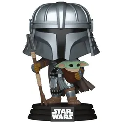 Funko POP! Star Wars Impressions Mandalorian with Grogu Exclusive