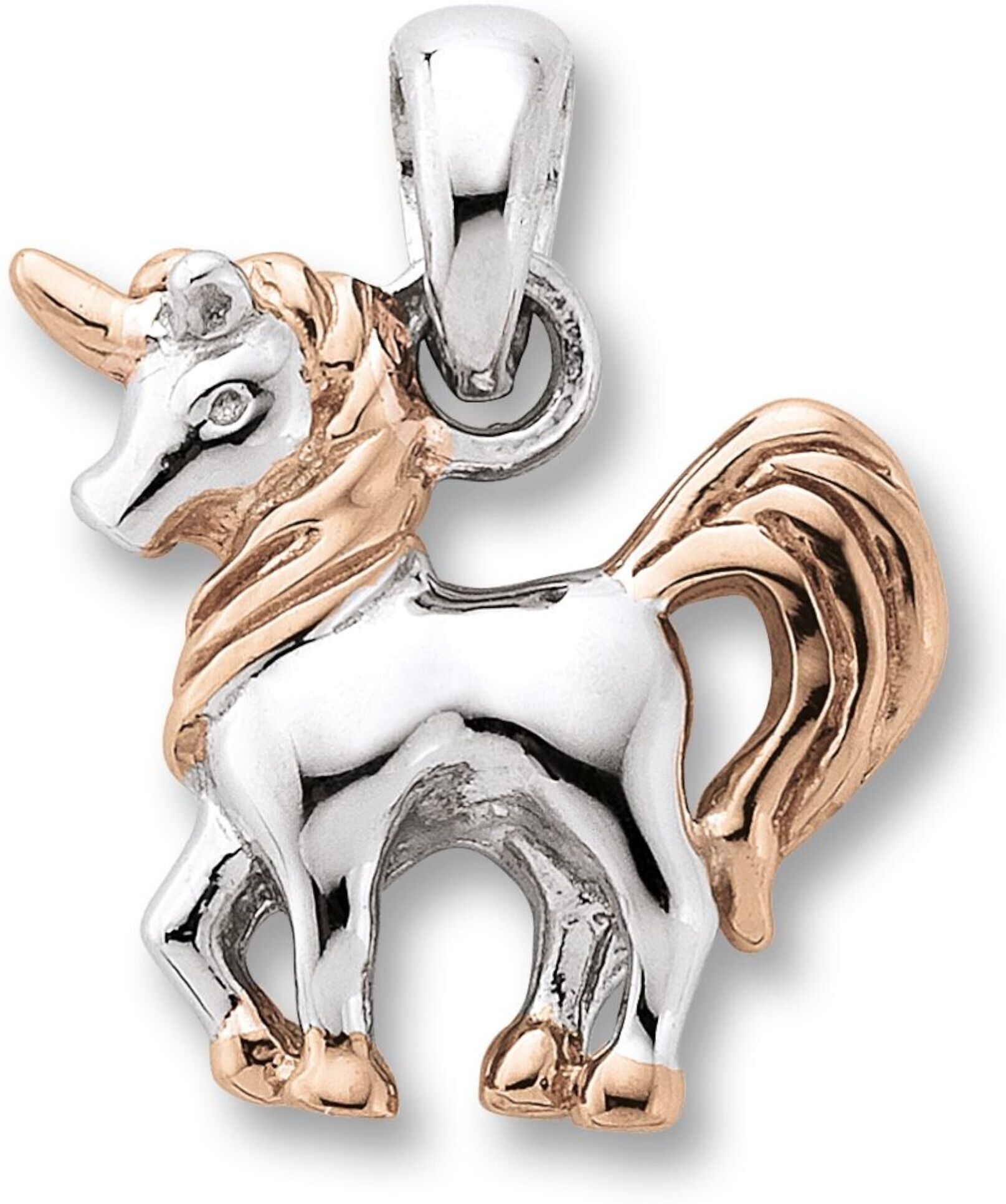 Kettenanhänger ONE ELEMENT "Einhorn Anhänger aus 925 Silber", silber, Schmuckanhänger, Mädchen, Silber 925 (Sterlingsilber), Kettenanhänger, Ausdruck von Individualität – dezent, bedeutungsvoll, nah am Herzen