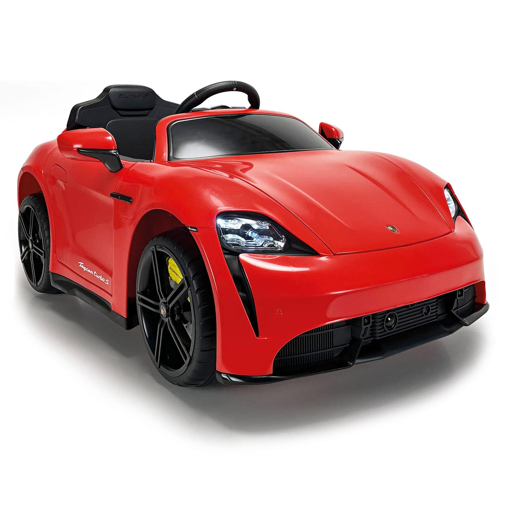 INJUSA Porsche Taycan 12V Elektroauto für Kinder ab 3 Jahren – Luxus Kinderauto mit Licht & Sound
