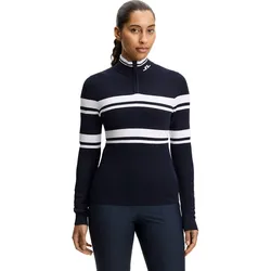 J. LINDEBERG Pullover Da Ariadne Knit 1/2 Zip, navy/weiss