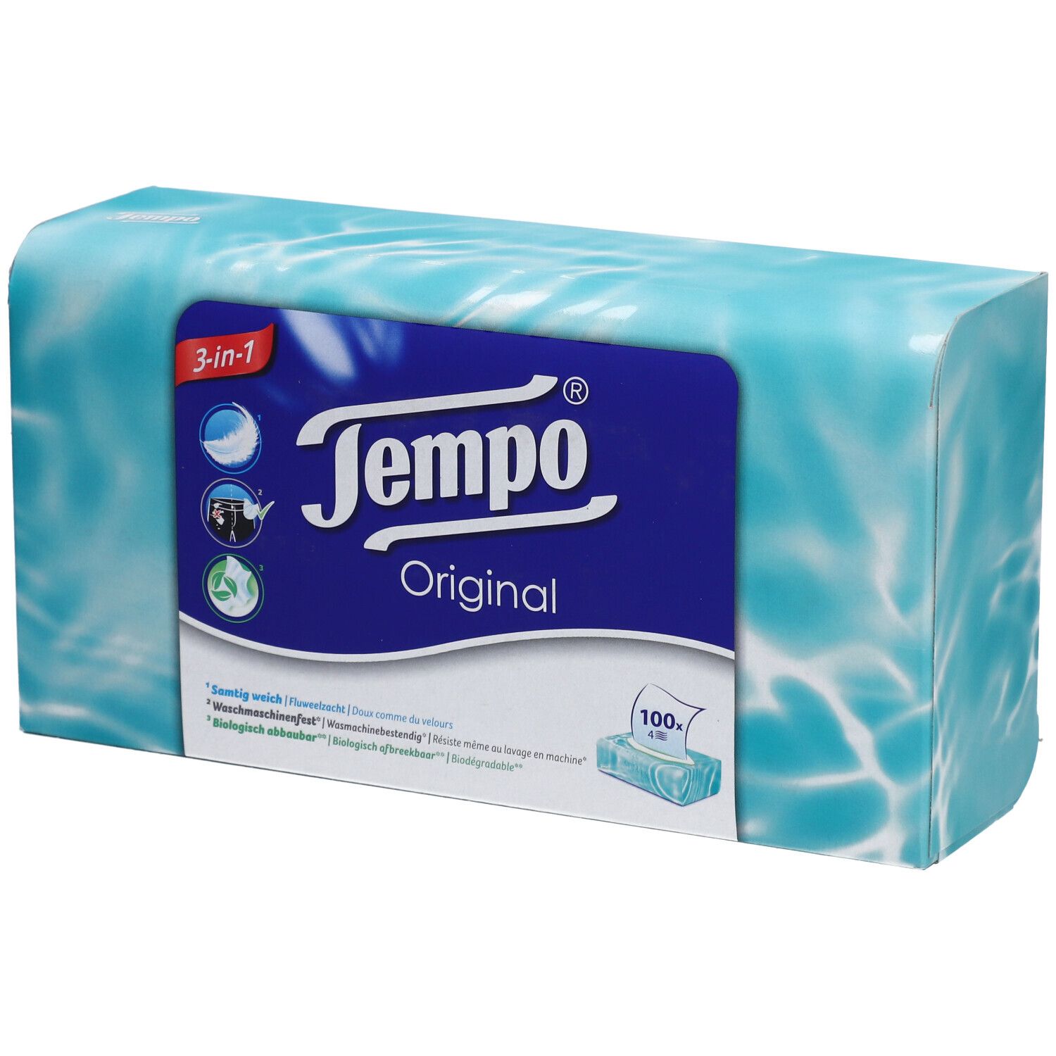 Tempo Original Taschentücher Box 1x100 St Tücher