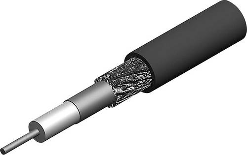 Telegärtner 100012964 Koaxialkabel Außen-Durchmesser: 5.70mm Low Loss 240 FR ZH LS 50Ω Schwarz Meterware