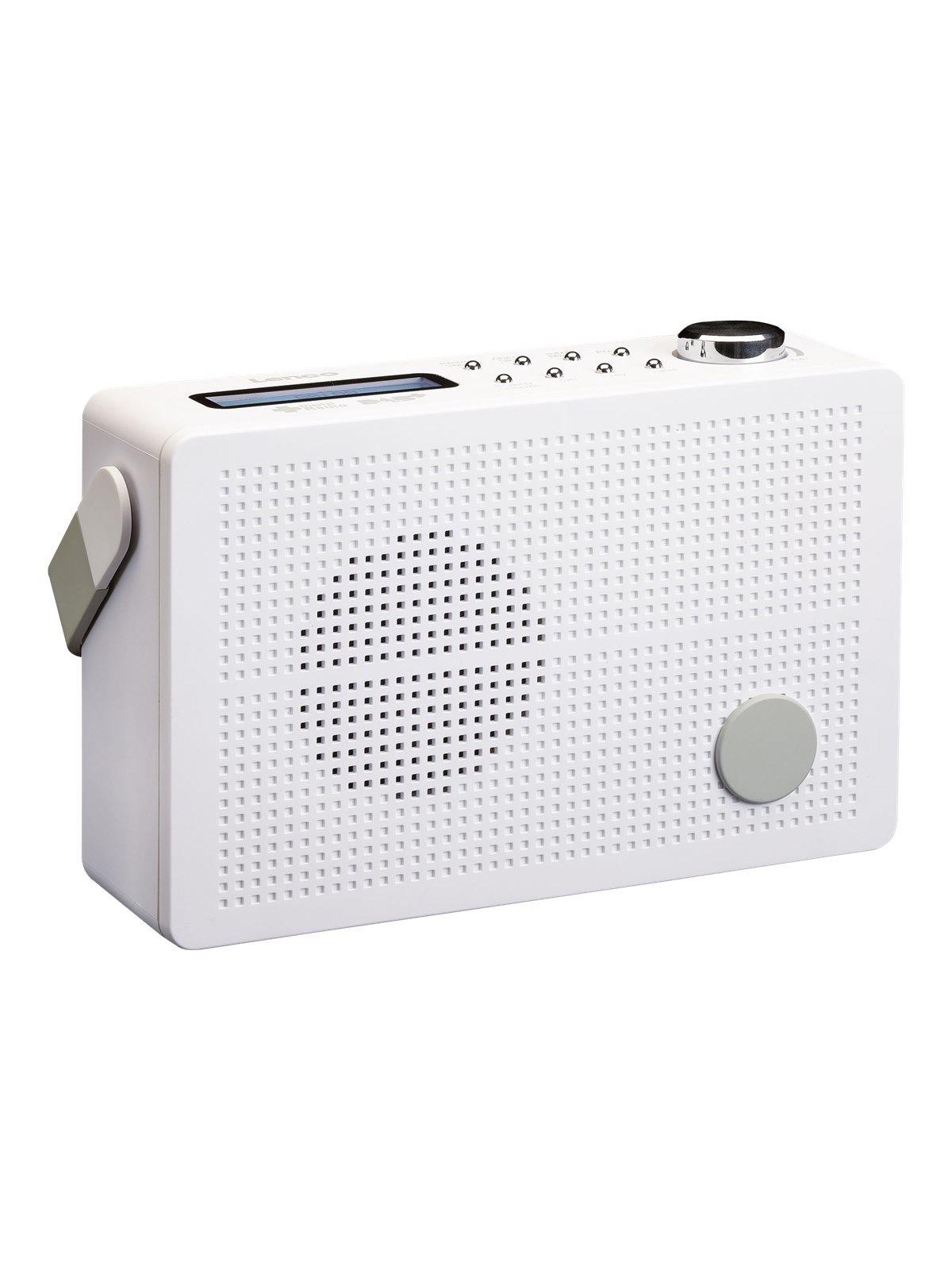 Lenco PDR-030WH - Portable DAB+/FM radio with alarm function - White - DAB/DAB+/FM - Mono