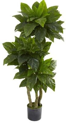 Nearly Natural 5-foot Bird Nest Fern Tree - Green