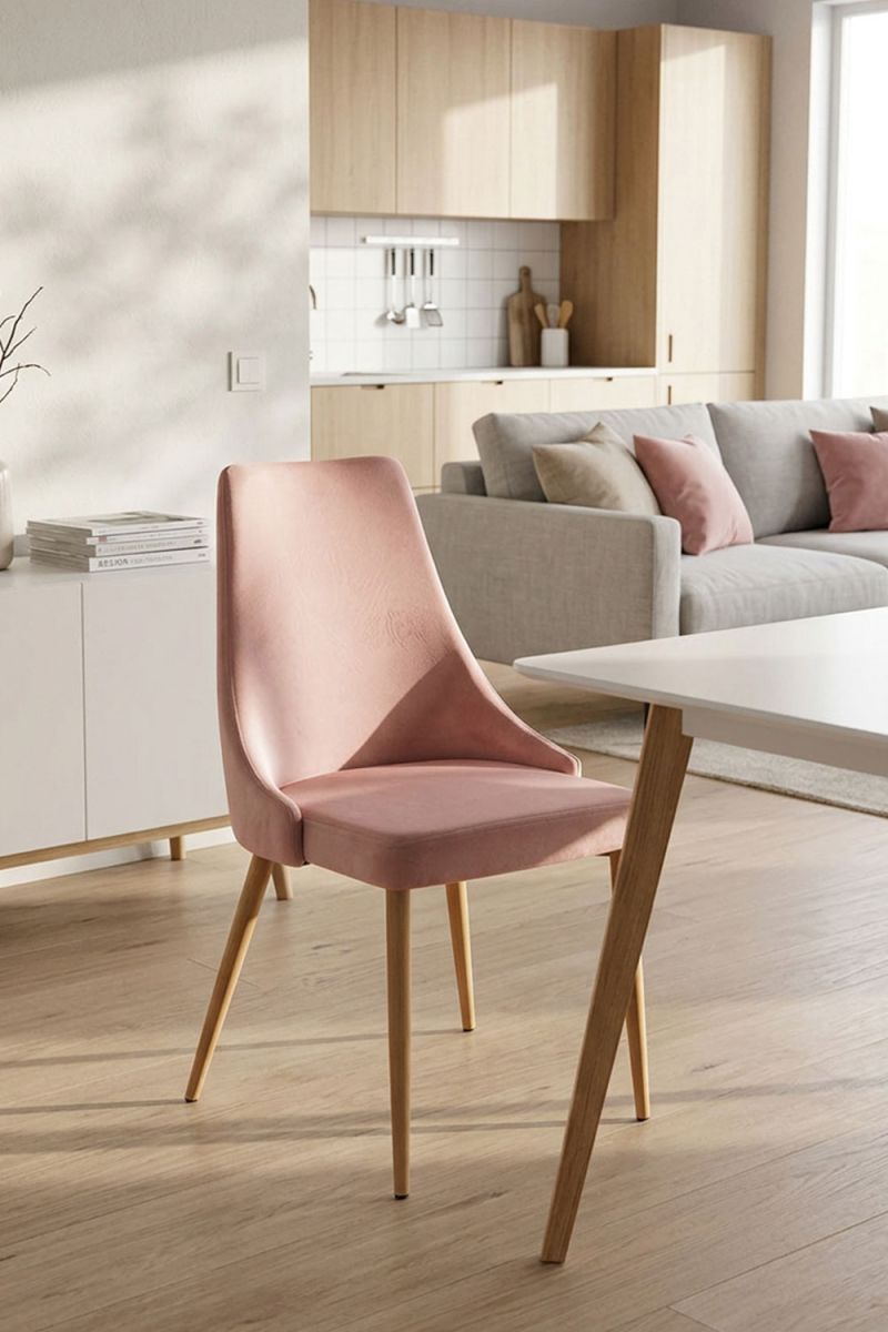RegalosMiguel Silla Stoik Wood - Rosa