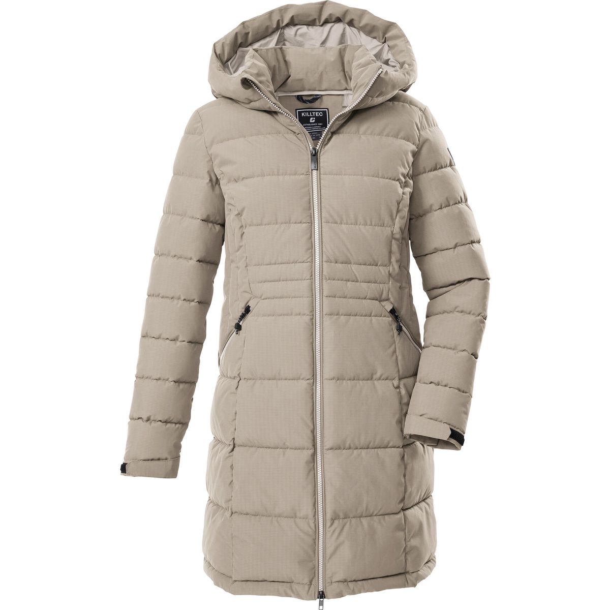 killtec KOW 11 Women Quilted Parka hell taupe (00274) 46 43303-000-00274-46
