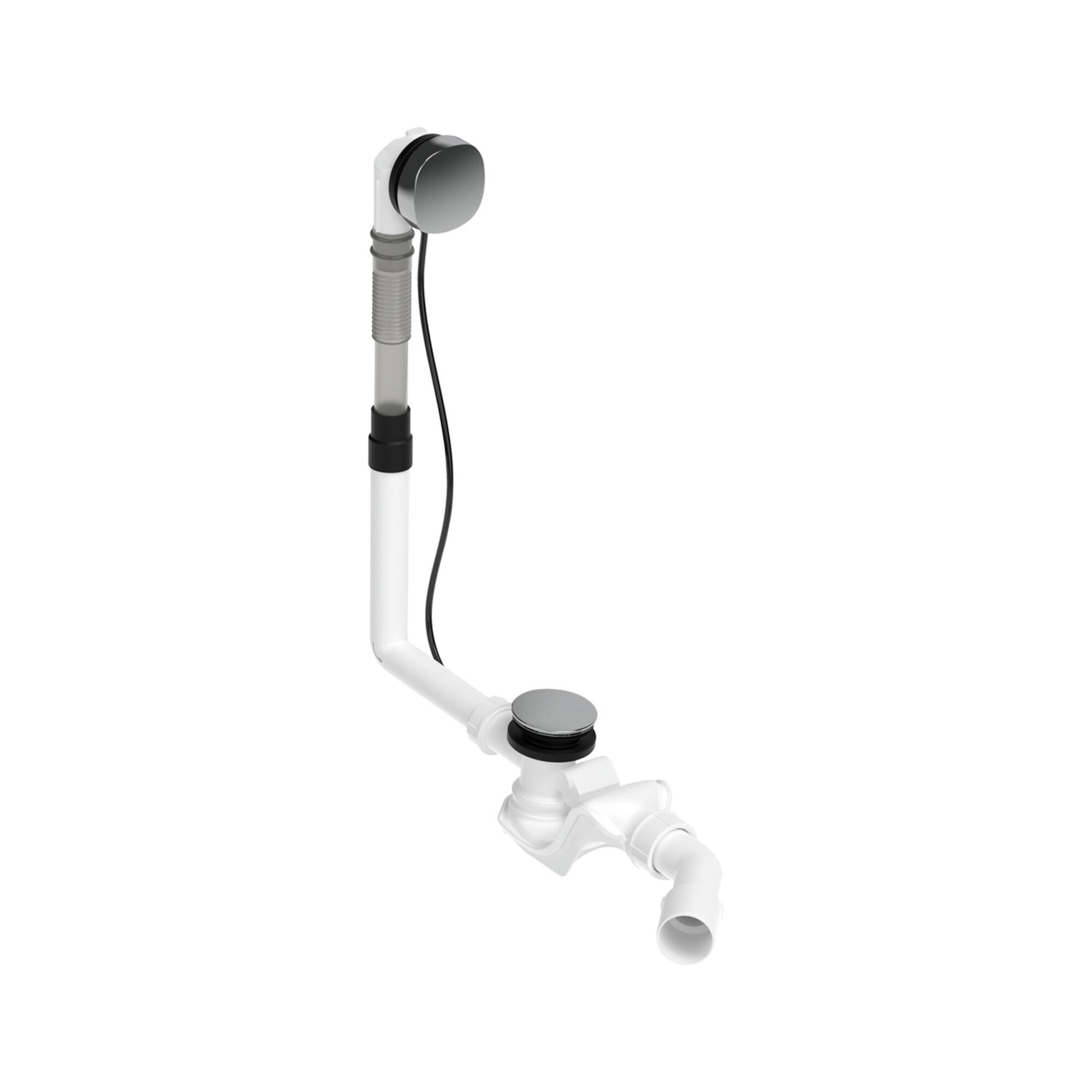 Duravit Ab-/Überlaufgarnitur Quadroval d= 5,2cm, chrom (792200000001000)