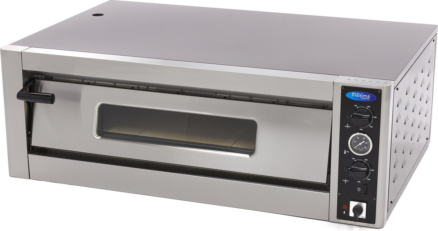 Maxima - Gastro Pizzaofen - Passt 6 x Ø 30 cm Pizzas - 400 V