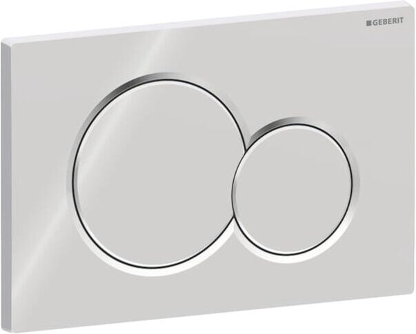 Geberit Betätigungsplatte Sigma 01 Round 115770215 hochglanz-verchromt, für 2-Mengen-Spülung