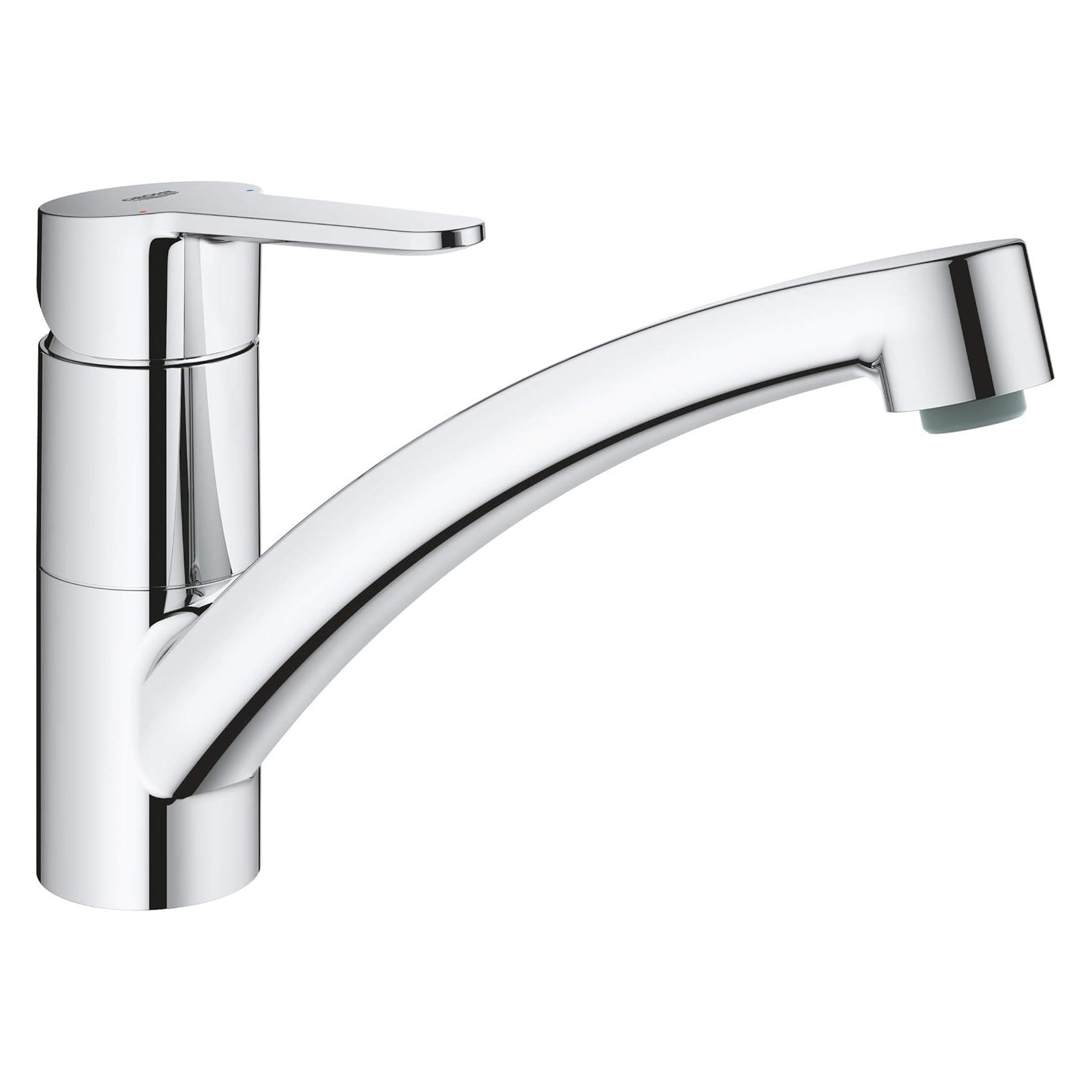 Grohe Kchenarmatur mit Einhebelmischer BauEco chrom glnzend 31680000 (31680000)