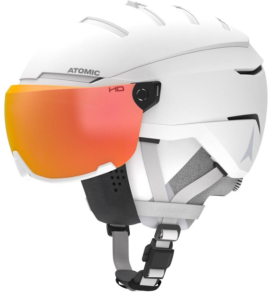 Atomic  - Savor Gt Amid Visor Hd White Heather Red Hd - M - Casque de ski avec visière