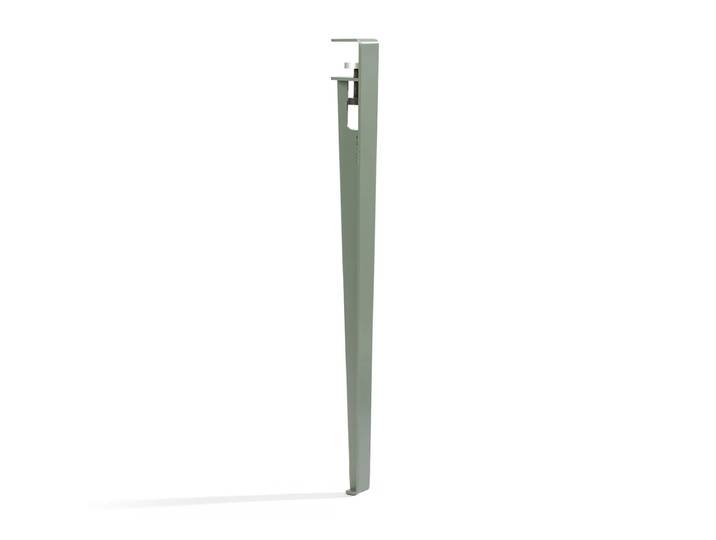 TipToe - Tisch- und Schreibtischbein H 75 cm, eukalyptus grau
