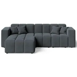 ECKSOFA Loppo Dunkelgrau Links