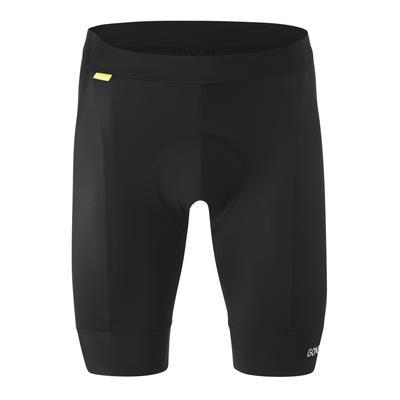 Fahrradhose GONSO "Essential Shorts Kit M", Herren, Gr. S, Normalgrößen, schwarz, 78% Polyamid, 22% Elasthan, Hosen Fahrradhose, Herren Rennradhose mit Sitzpolster, kurze moderne Radhose, Tight Fit