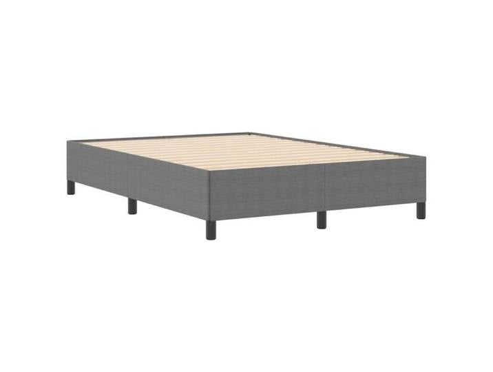 Lit 140x190cm - VIDAXL - Cadre de lit MODERNE - Gris clair Tissu en velours côtelé L9430