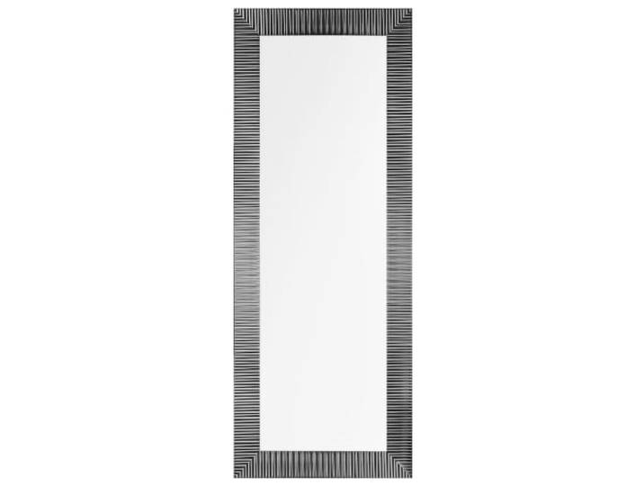 Beliani Wandspiegel Schwarz Kunststoff Rechteckig Matt, Benötigt keine Montage, 50 x 2 x 130 cm
