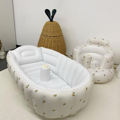 Tiny Tots Teens Trends Children's Portable Outdoor Inflatable Pool, Animal Baby Bathtub, Soft PVC Swimming Pool For Newborns olives