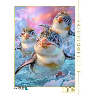 CALVENDO Puzzle Drollige Pinguine | 1000 Teile Lege-Größe 64x48cm Foto-Puzzle für glückliche Stunden
