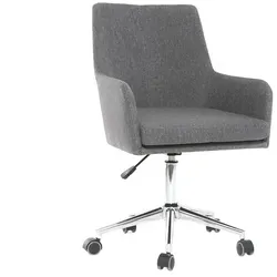Design-Bürosessel Stoff Anthrazitgrau SHANA