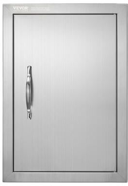 VEVOR BBQ Access Door,xSingle Outdoor Kitchen Door, Cold Plate Flush Mount Door, Wall Vertical Door with Handle