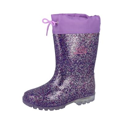 Gummistiefel LICO "Stiefel Powerlight W Blinky", Mädchen, Gr. 26, wärmend, lila, Synthetik, Schuhe Gummistiefel