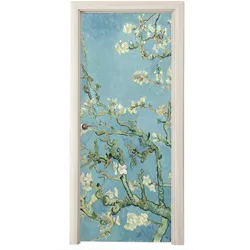 TÜRAUFKLEBER Mandelblüte - Van Gogh - Kunst 90x235 cm - Türtapete
