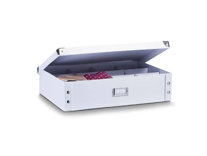 Aufbewahrungsbox ZELLER PRESENT, weiss (weiß), Pappe, Aufbewahrungsboxen, Aufbewahrungsbox, wertige Ordnungsbox