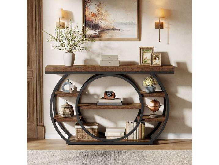 Table console - LITTLE TREE - Little Tree - 120x30x80 cm - Bois massif - Vintage