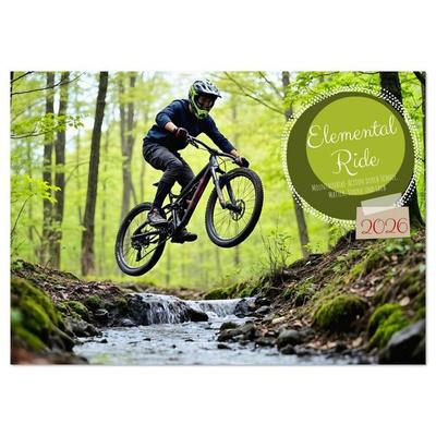 Elemental Ride. Mountainbike-Action durch Schnee, Matsch, Sonne und Laub (Wandkalender 2026 DIN A3 quer), CALVENDO Monatskalender