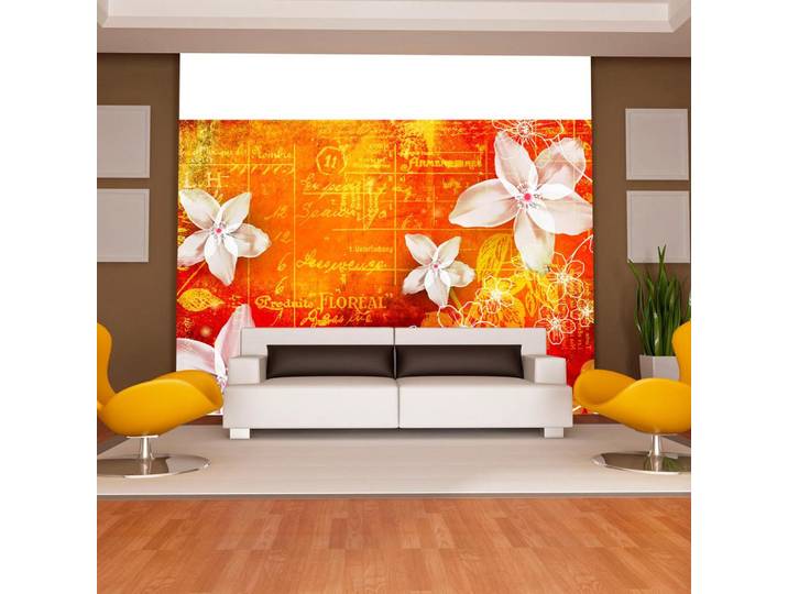 Kunstloft Vliestapete Orange 100/70 cm, Orange, Rot, 100x1 cm, Tapeten & Wandverkleidungen, Vliestapeten