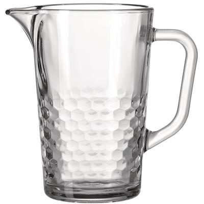 Wasserkrug RITZENHOFF & BREKER "Favo", transparent, B:18cm H:18,5cm Ø:12cm, Glas, Karaffen, Spülmaschinengeeignet, Fassungsvermögen: 1,2 Liter