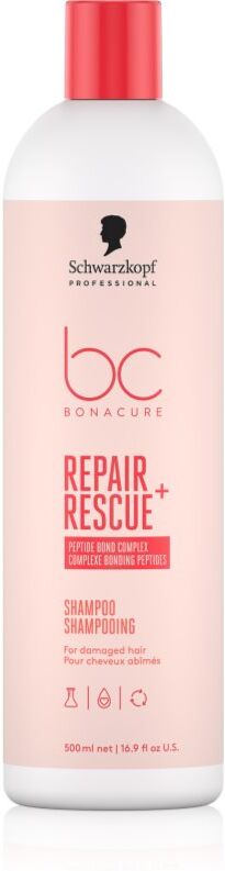 Schwarzkopf Professional BC Bonacure Repair Rescue+ shampoing traitant pour cheveux abîmés 500 ml