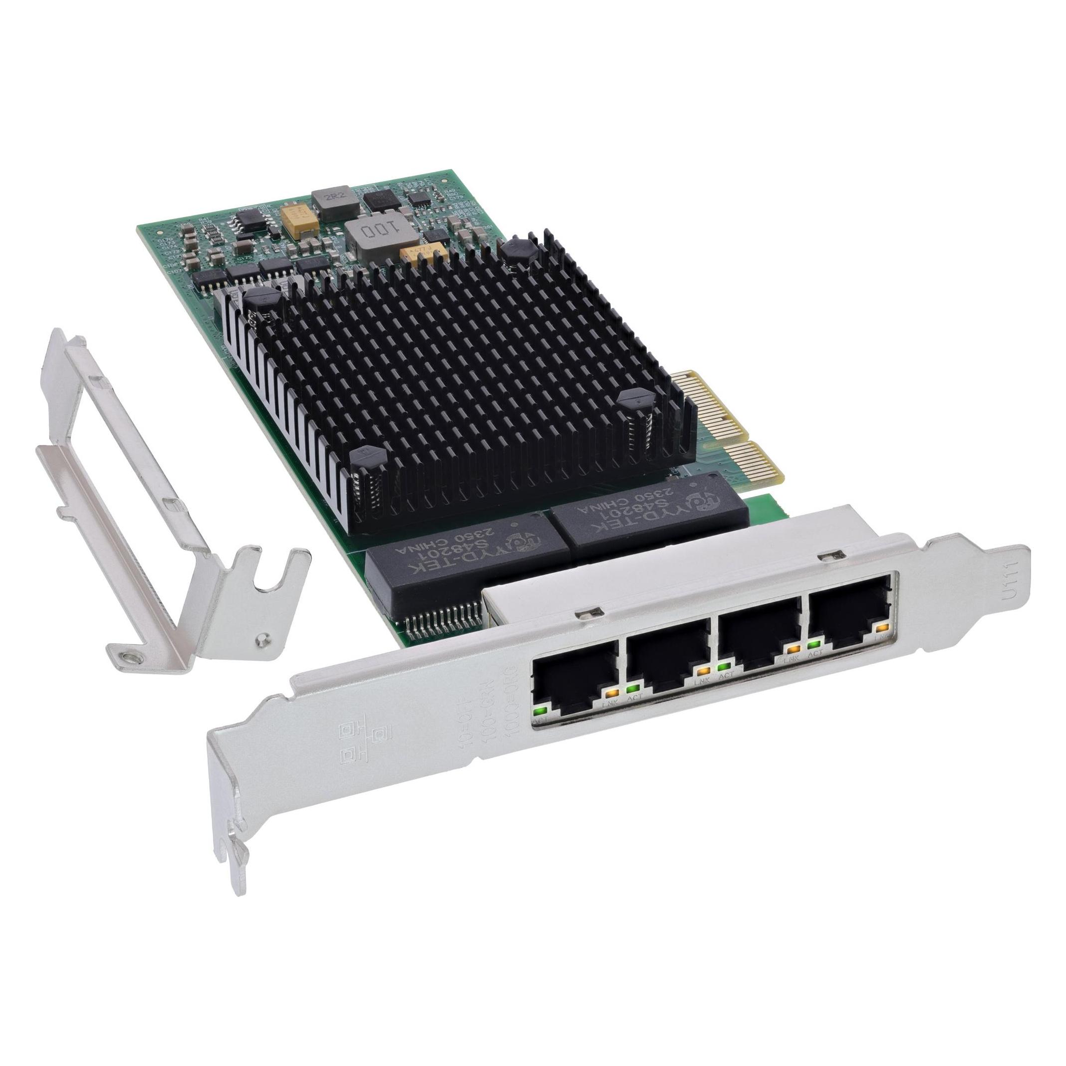 InLine Quad Gigabit Netzwerkkarte (Mini PCI Express, PCIe) (51127E)