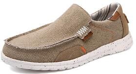 LightInthebox Men's Navy Espadrille Slip-Ons, Breathable Upper with Jute Sole, Comfortable Fit for Island Cruise Wear, Beachwear Leisure Activities