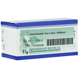 Alkoholtupfer 3x6 cm steril 100 St