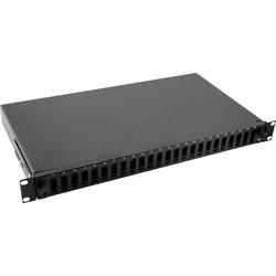 VALUE 21990649 - 19" Spleißbox, 1 HE, für SC Duplex / LC Quad