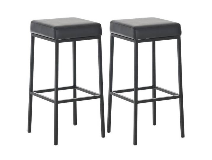 -CLP-Lot de 2 tabourets de bar Montréal 85 Similicuir-Array