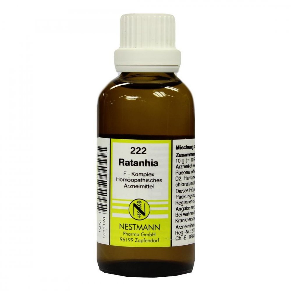 NESTMANN Pharma GmbH Ratanhia F Komplex Nummer 222 Dilution 01013128