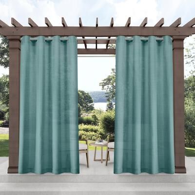 ATI Home Miami Indoor/Outdoor Grommet Top Curtain Panel Pair