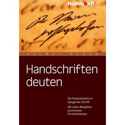 Handschriften deuten, Taschenbuch von Helmut Ploog, Humboldt Verlag
