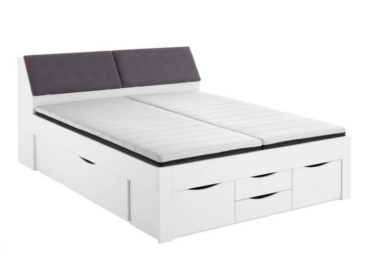 Stauraum-/Funktionsbett MAXI 180 x 200 cm weiß