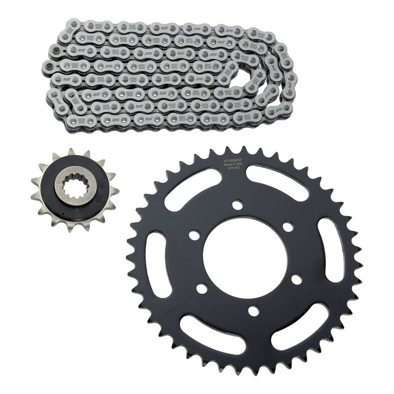 Kit chaîne EK/PBR 15x43-112m chaîne 520 SRX2 acier couronne acier Ka
