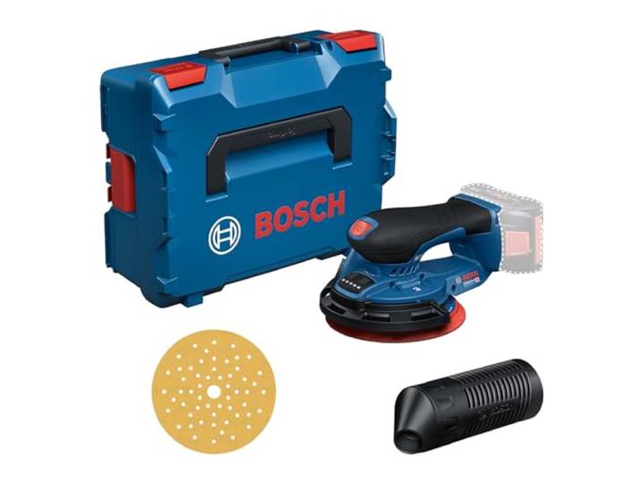 Bosch PRO 18V System Akku-Schleifer GEX 18V-150-3 (inkl. 1x Schleifpapier, 1x Staubbox, 1x Schutzring, L-BOXX 162)