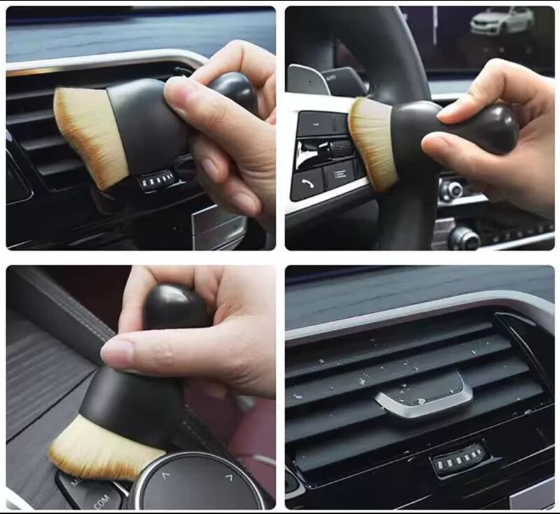 INF Weiche Reinigungsbürste / Bürste für den Autoinnenraum im 3er-Pack