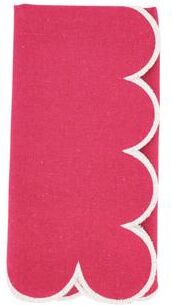 Saro Lifestyle Scalloped Hem Napkin (Set of 4)