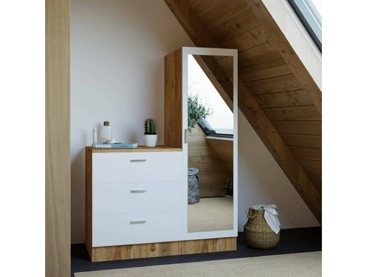 Dmora Eingangsschrank Halimede 60x47x72cm Braun, 1 Regal