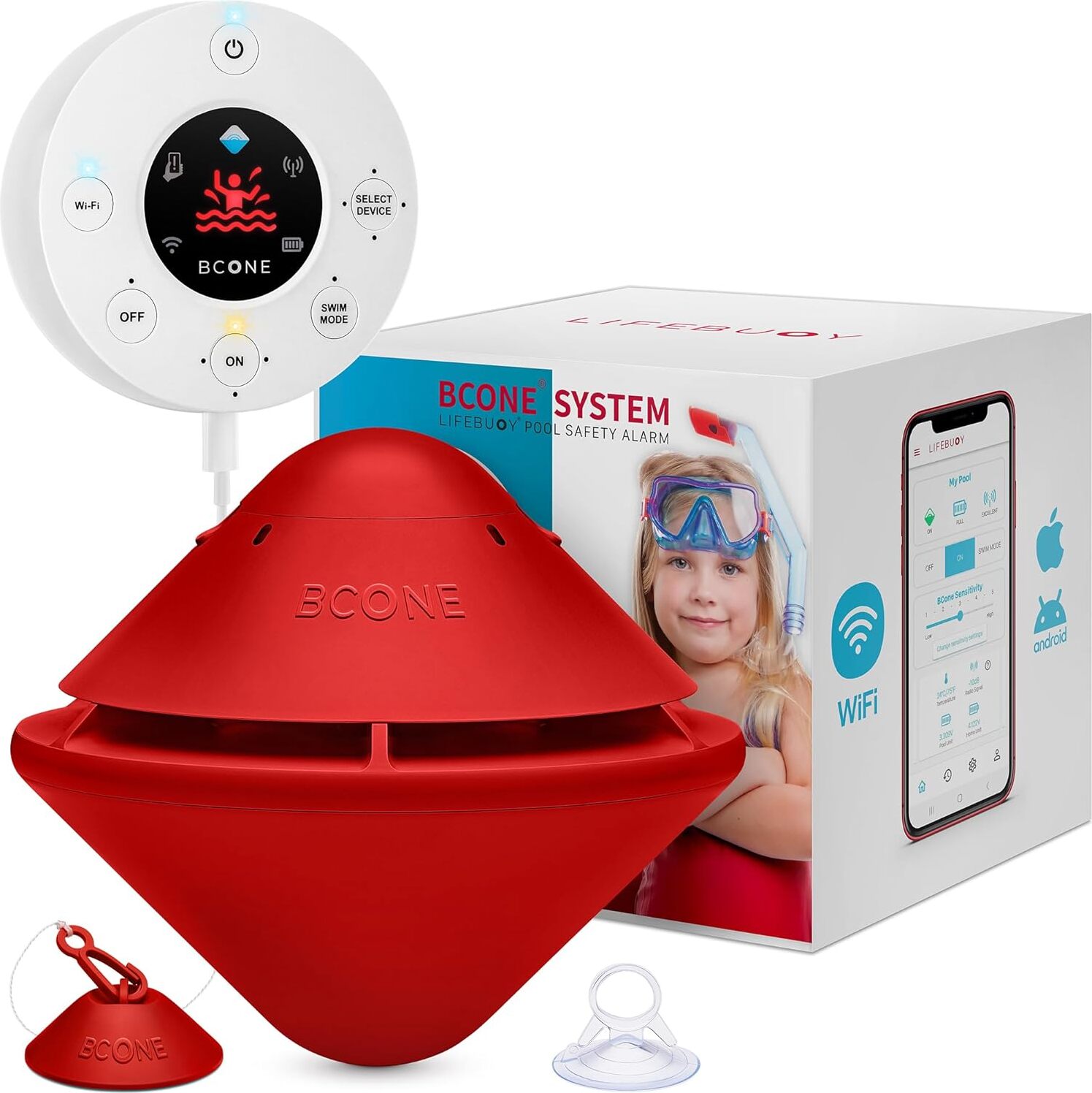 BCONE Schwimmbad-Alarmanlage mit Alexa für Sicherheit verbunden